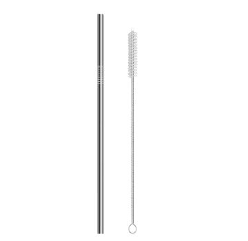 Steltech Cup – Paslanmaz Çelik Termos , Çelik Pipetli, Ekstra Sürgülü Kapak ve Temizleme fırçalı